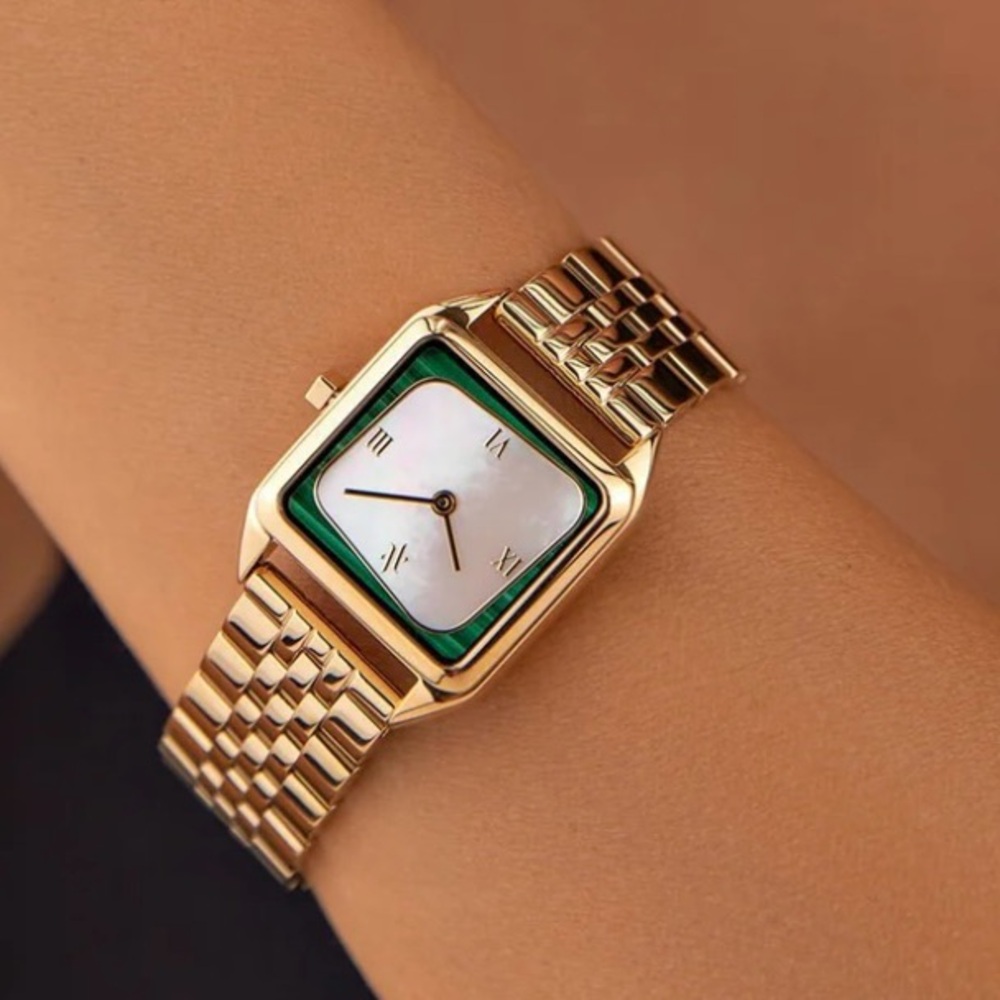 Vanna Geminus Malachite and Pearl Watch
